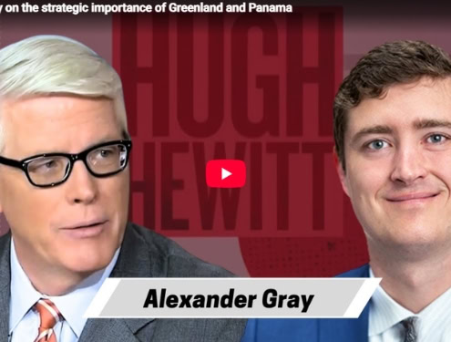 Alexander B. Gray discusses the strategic importance of Greenland and Panama