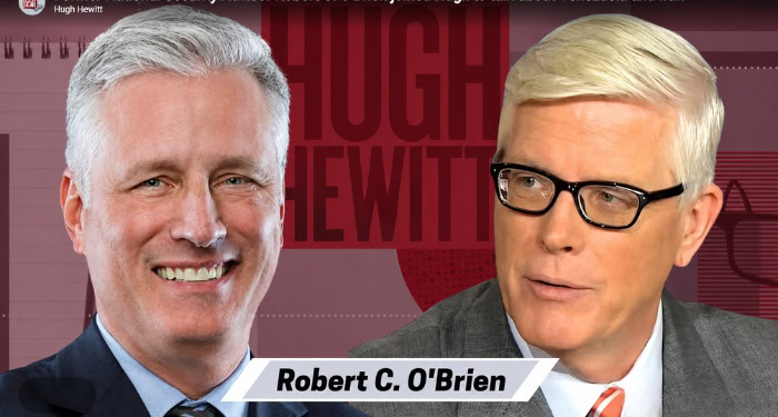 AGS Chairman Robert O'Brien joined Hugh to talk about Venezuela and Iran