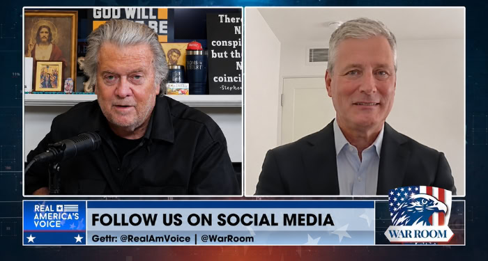 AGS Chairman Robert O'Brien joined Steve Bannon's WarRoom to discuss India as a strategic ally against China