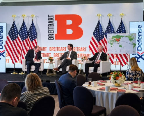 Chad Wolf speaking at a Breitbart border defense policy event