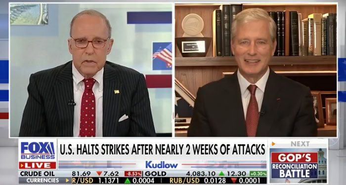 Robert C. O'Brien joined Kudlow to speak about Iran