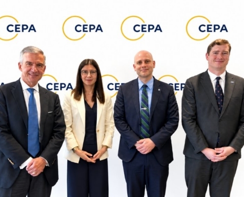Geopolitical risk intelligence firm representatives at a CEPA policy event
