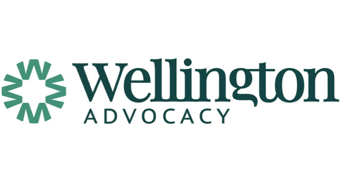 Wellington Advocacy logo for its strategic partnership with American Global Strategies.